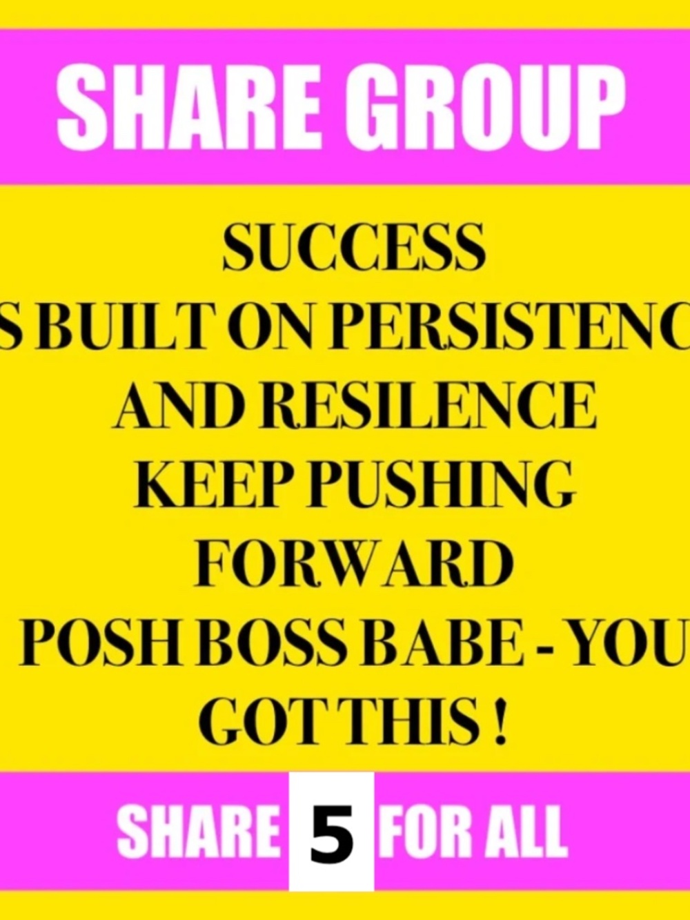 SHARE 5 SHARE GROUP - PICK A CATEGORY